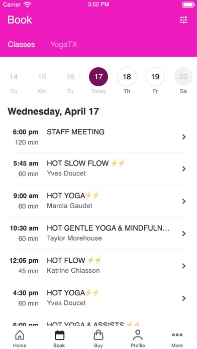 KUUMA Yoga Screenshot