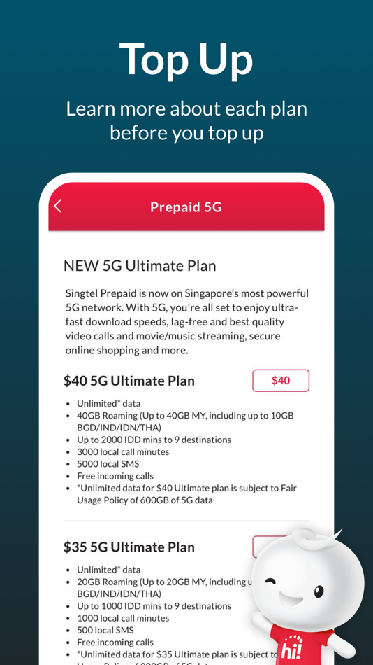 #3. Singtel Prepaid hi!App (iOS) 由: Singtel Idea Factory Pte Ltd