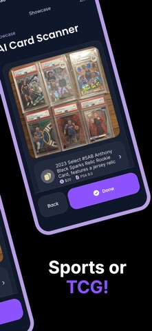 Card Vision: Sports Cards+TCG iPhone screenshot