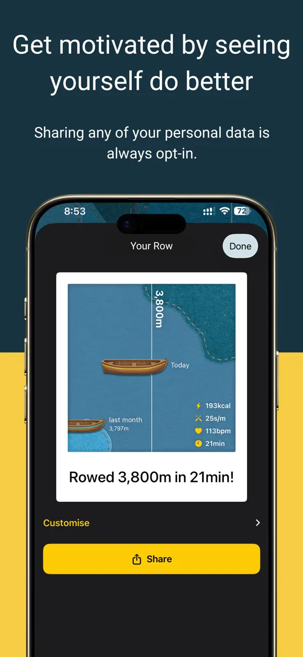 #2. YouVsYou - Concept2 PM5 Rowing (iOS) โดย: Mergeable Pty Ltd