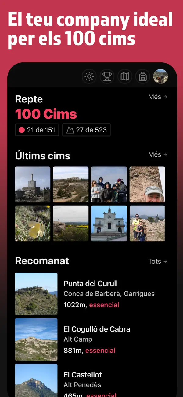 Screenshot #1 pour Cims - Reptes de muntanya