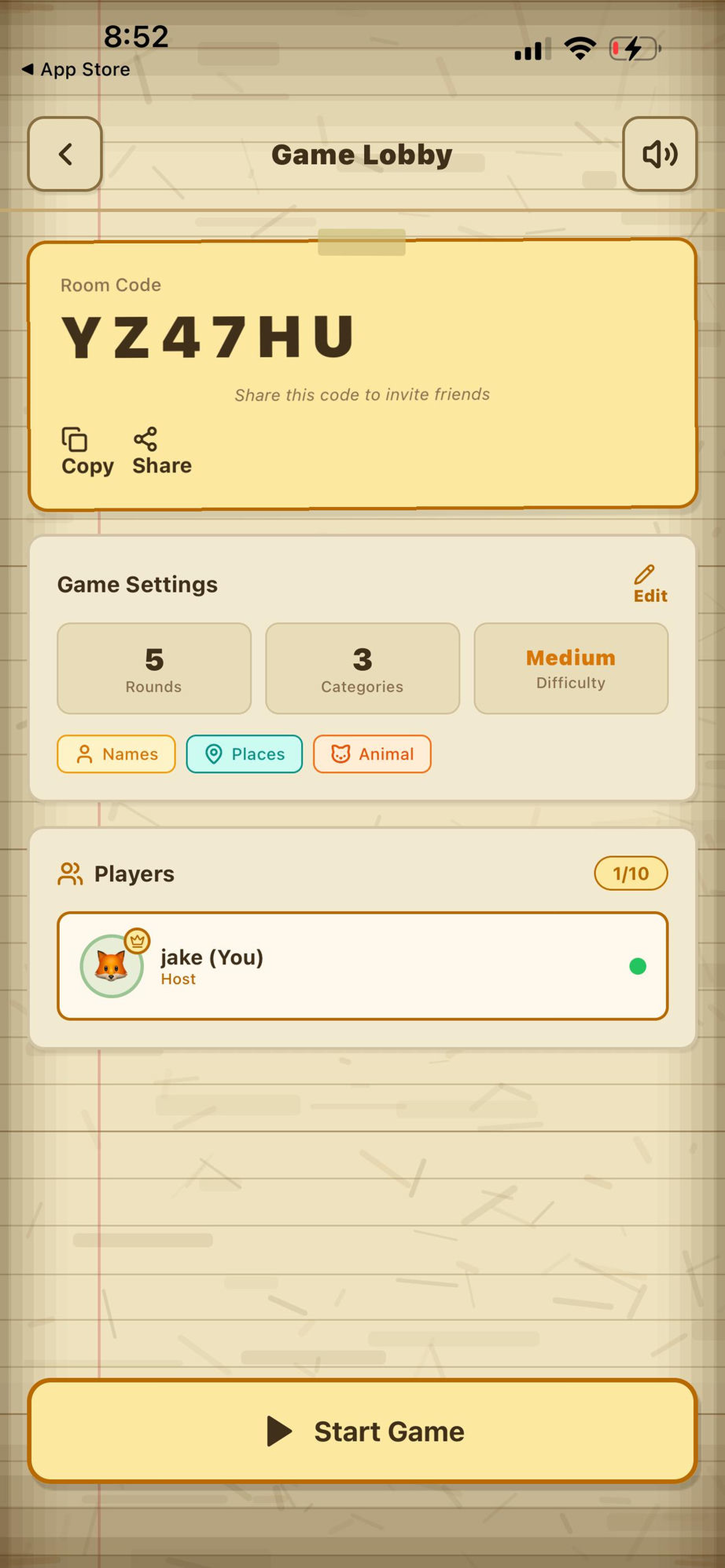 Name Place Animal Thing (NPAT)