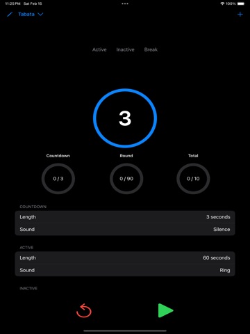 Intervalition iPad screenshot