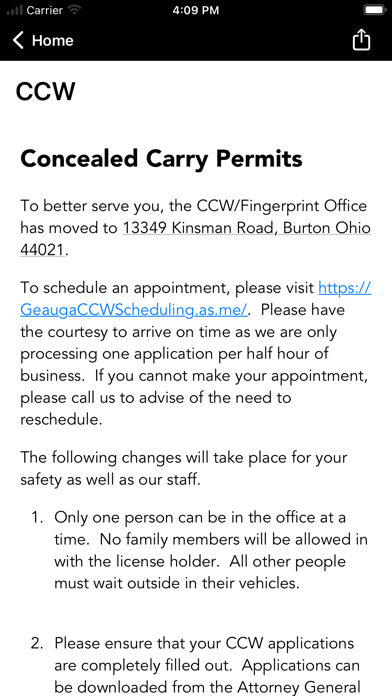 Geauga County Sheriff OH app screenshot
