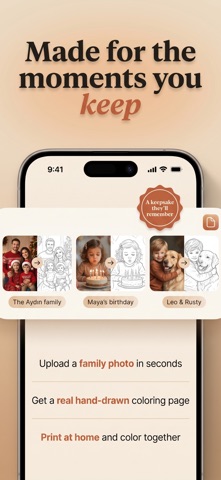 Embra: Family Coloring Pages iPhone screenshot