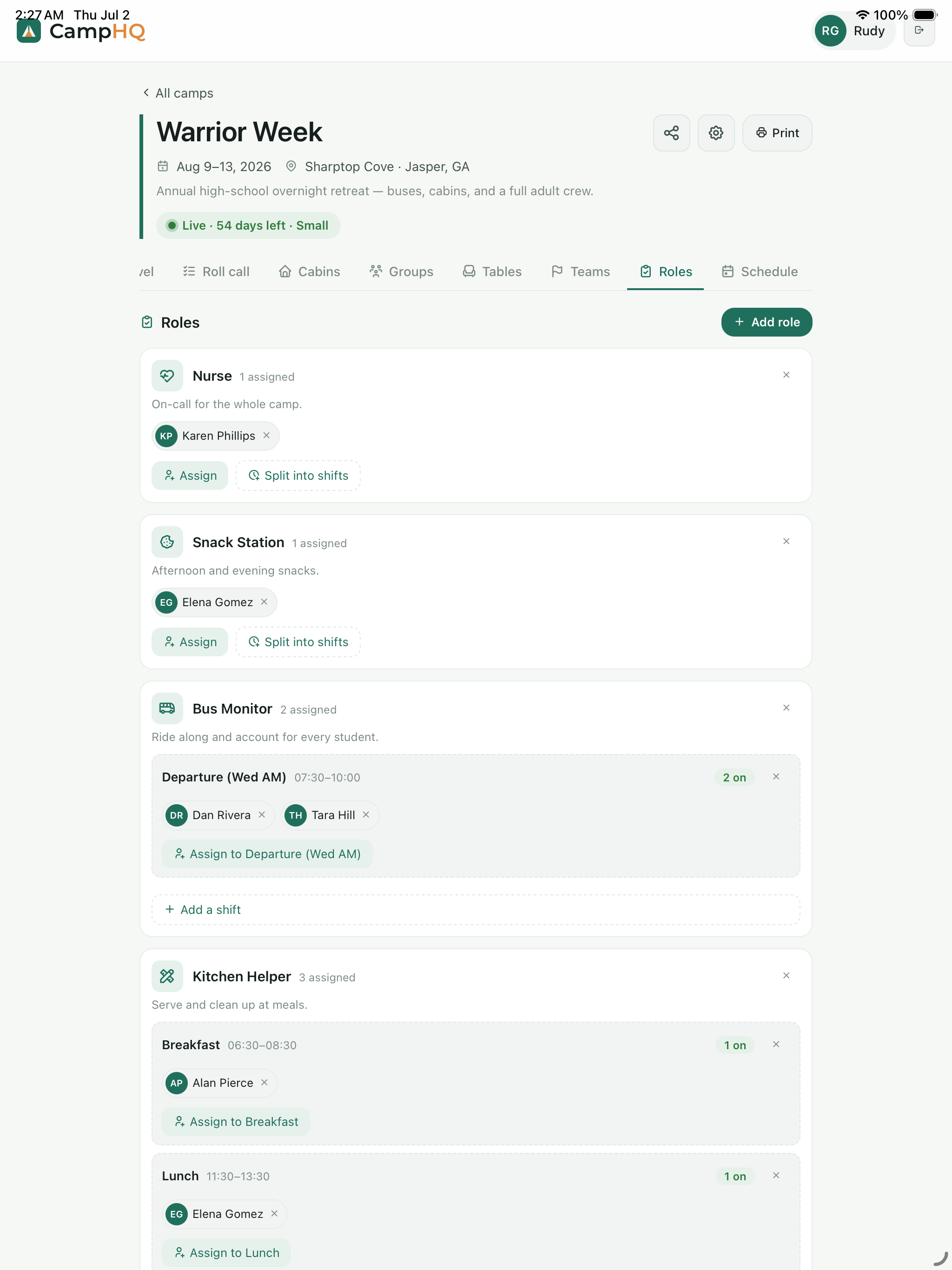 CampHQ - Camp Manager screenshot 11