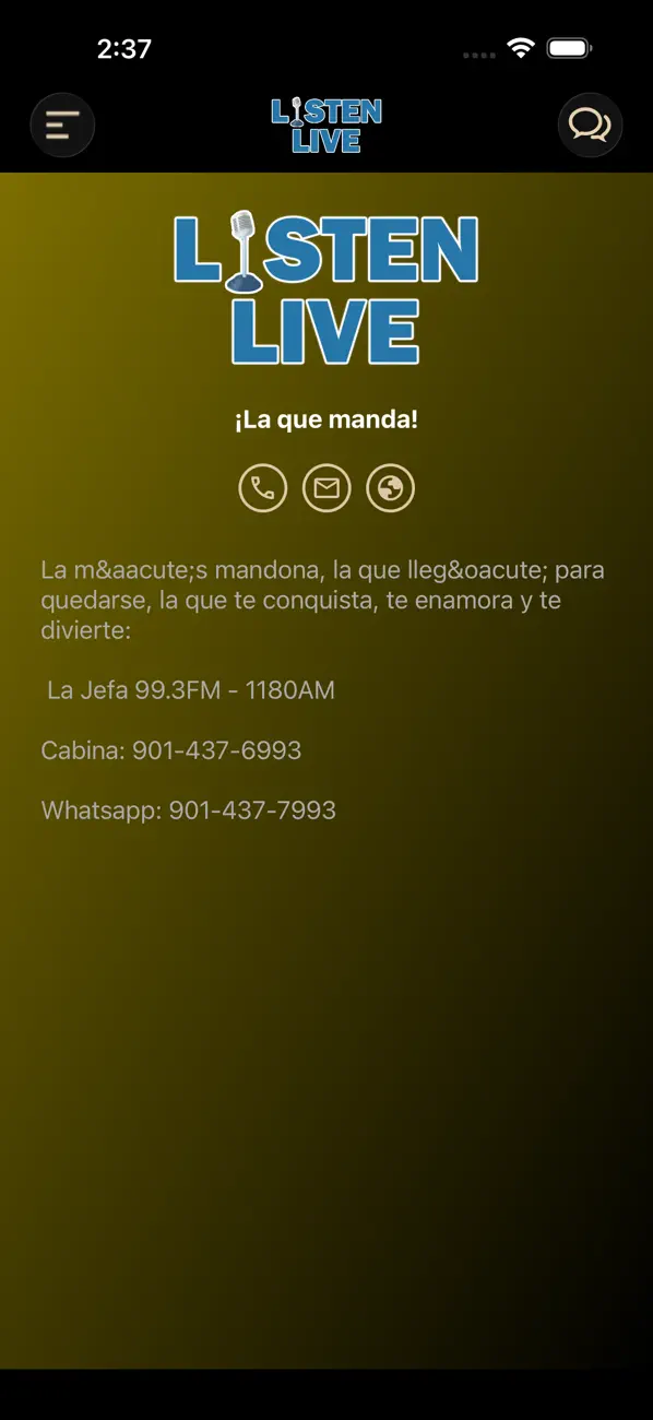Screenshot #3 pour La Jefa 99.3