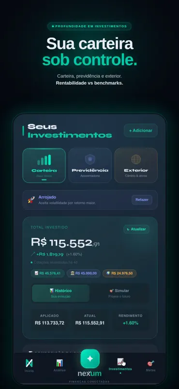 Nexum: Finanças Conectadas screenshot 1 of 5