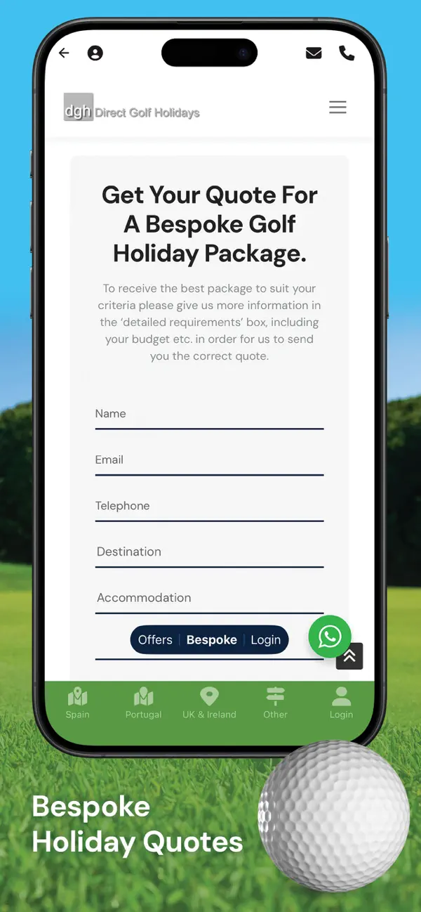 Screenshot #3 pour Direct Golf Holidays App