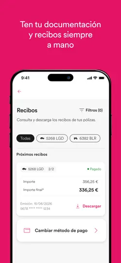 Captura de pantalla de Penélope Seguros en iPhone 3