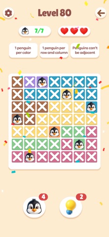 Pengdoku - Logic Puzzle Games iPhone screenshot