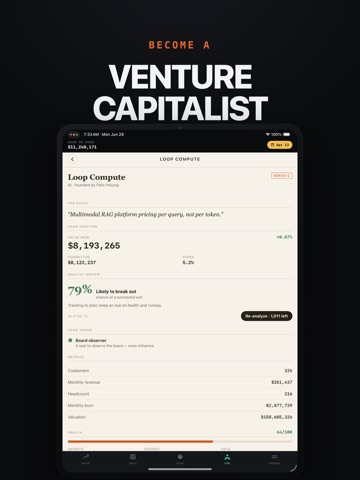 INVEST Stock Market Simulator iPad screenshot