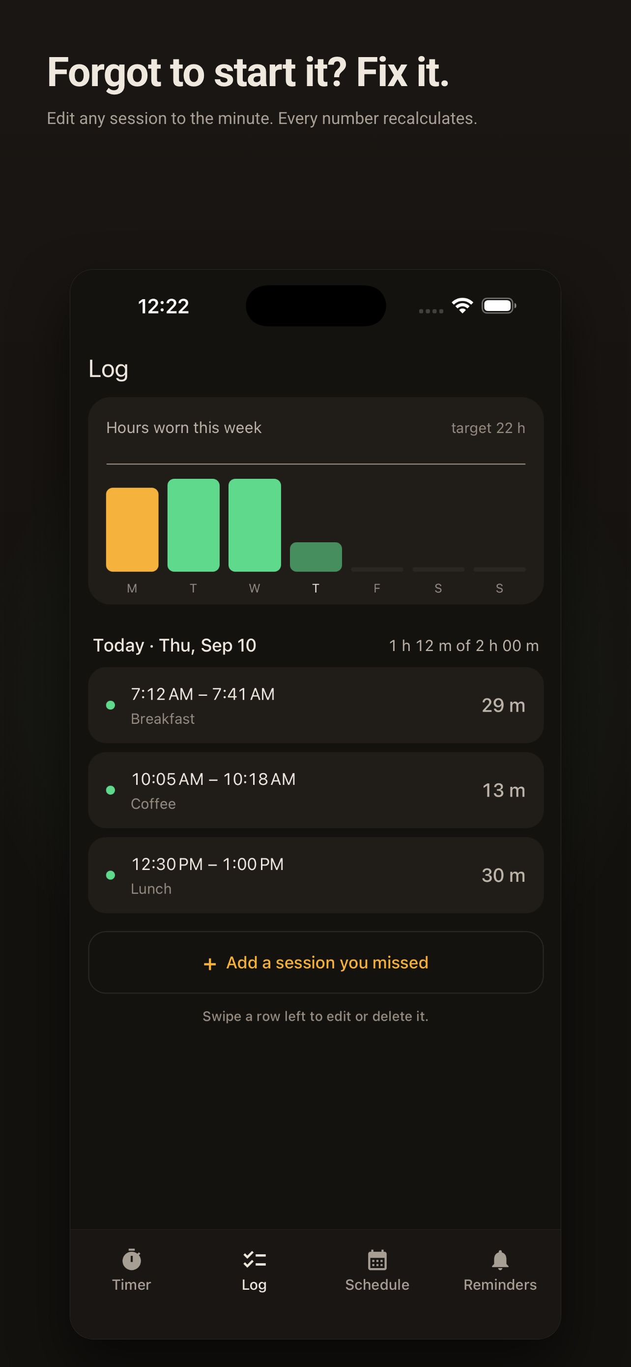 Screenshot 4 of Wearclock: Aligner Wear Timer