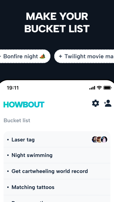 Howbout: social calendar Screenshot