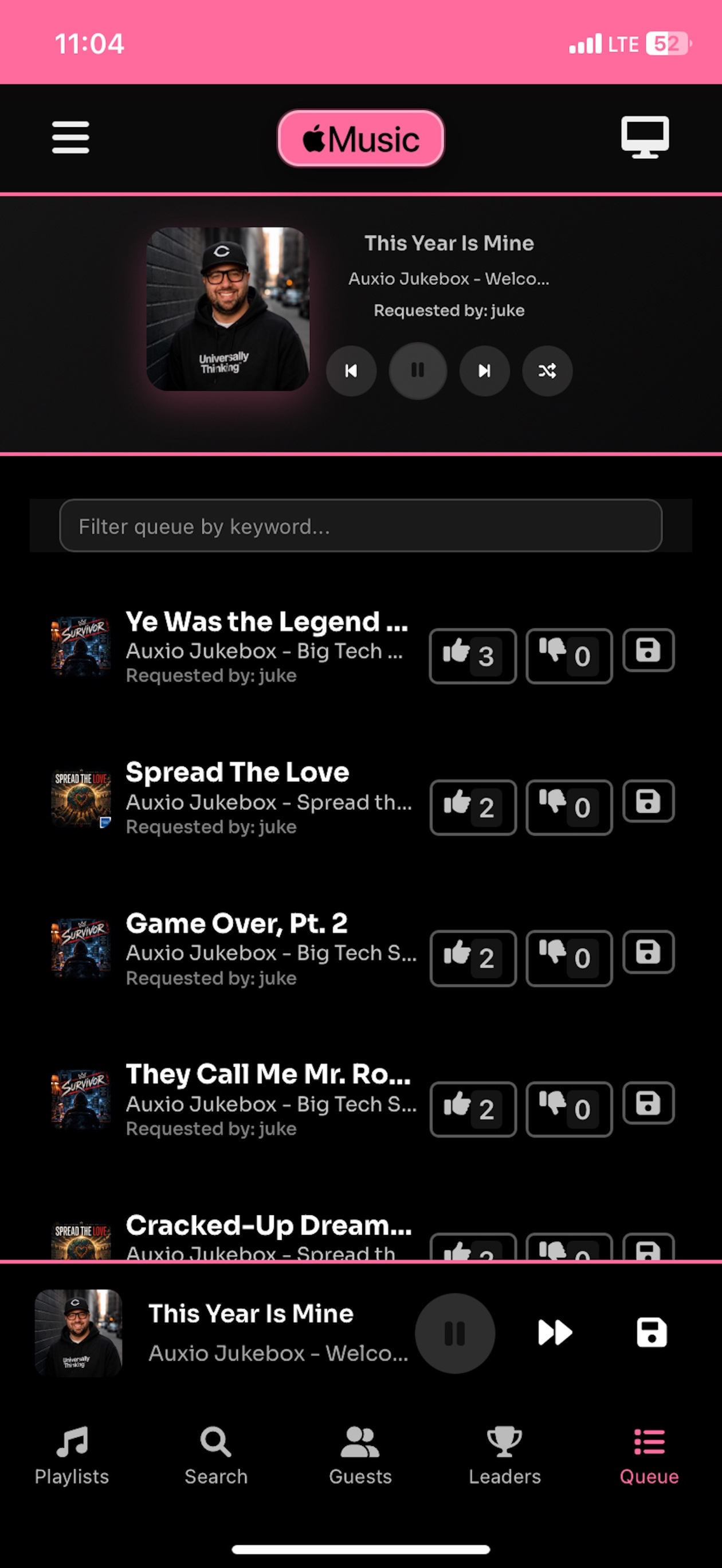 Auxio screenshot 2
