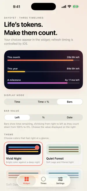 DaysYet: Life & Time Countdown screenshot 1