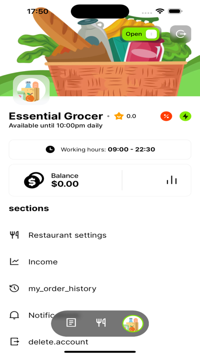 CulebraEats Vendor Screenshot
