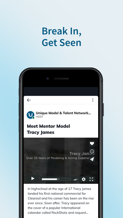 Screenshot 2 of Unique Model & Talent Network App
