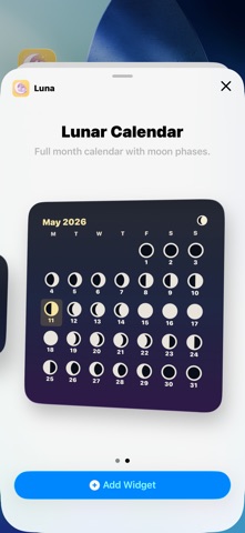 Luna Journal Moon Phases iPhone screenshot