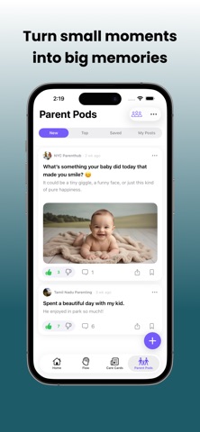 ParentBud iPhone screenshot