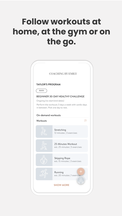 EmBody Health and Coaching Screenshot