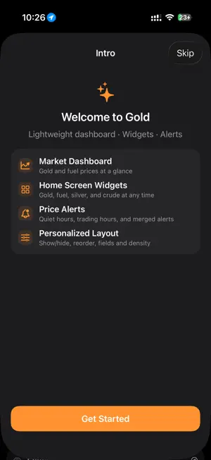 Market Today - Gold & Oil screenshot 1