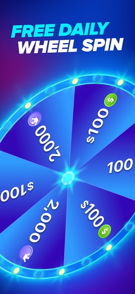 WorldWinner: Play for Cash - Engage with the interactive 'daily wheel' to earn enticing rewards, including generous 'Reward Points' and valuable 'Bonus Bucks'.