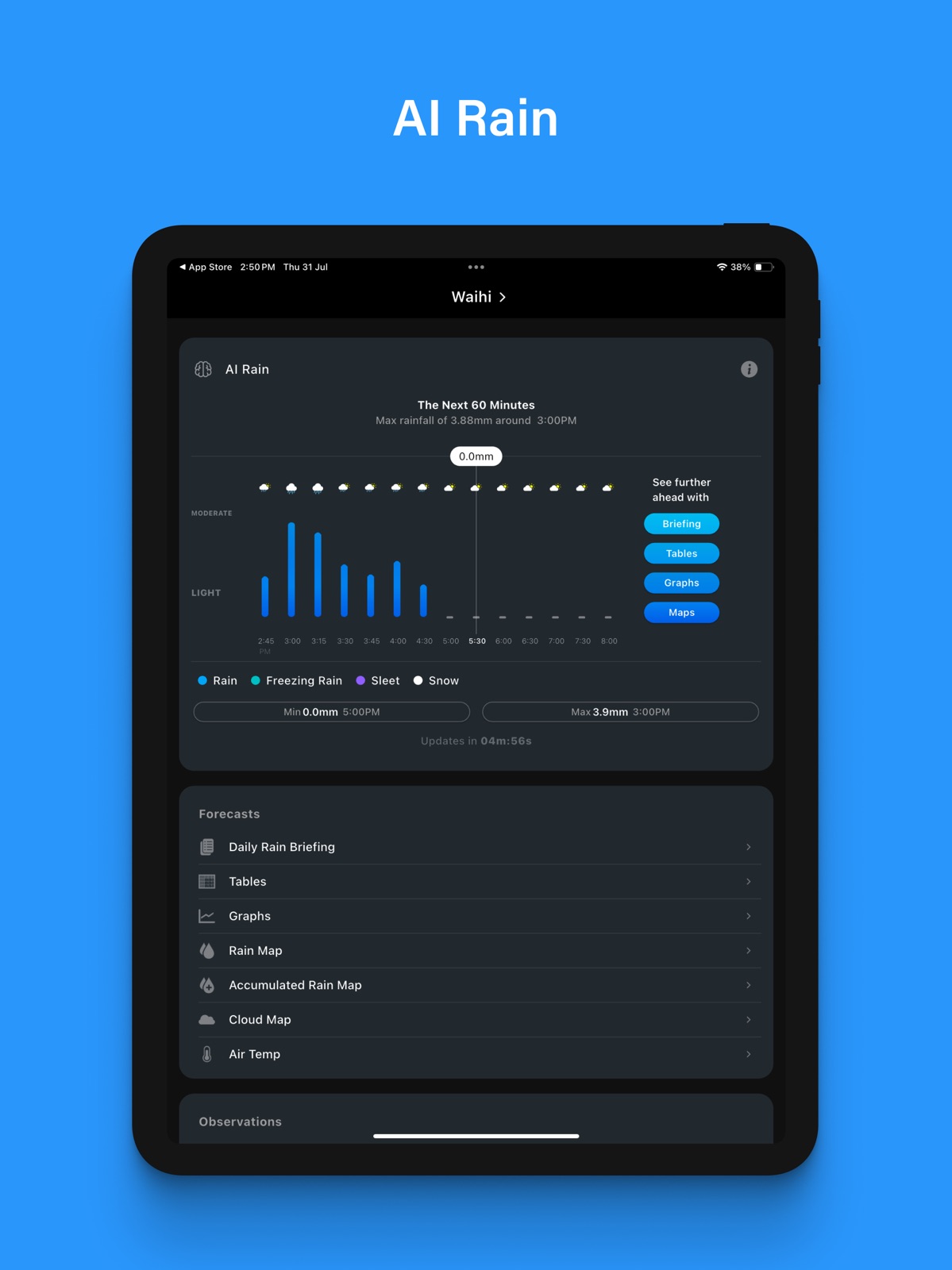 PredictRain ipad screenshot 3