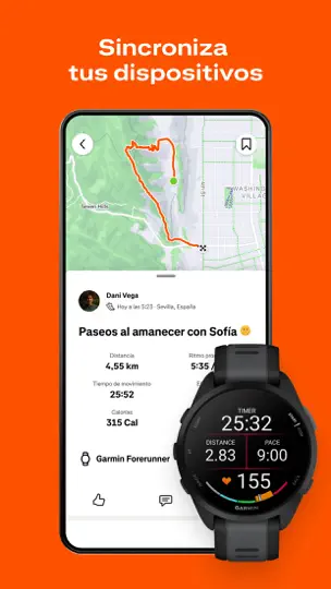 Captura de pantalla de Strava: Corre, Camina, Pedalea en iPhone 7