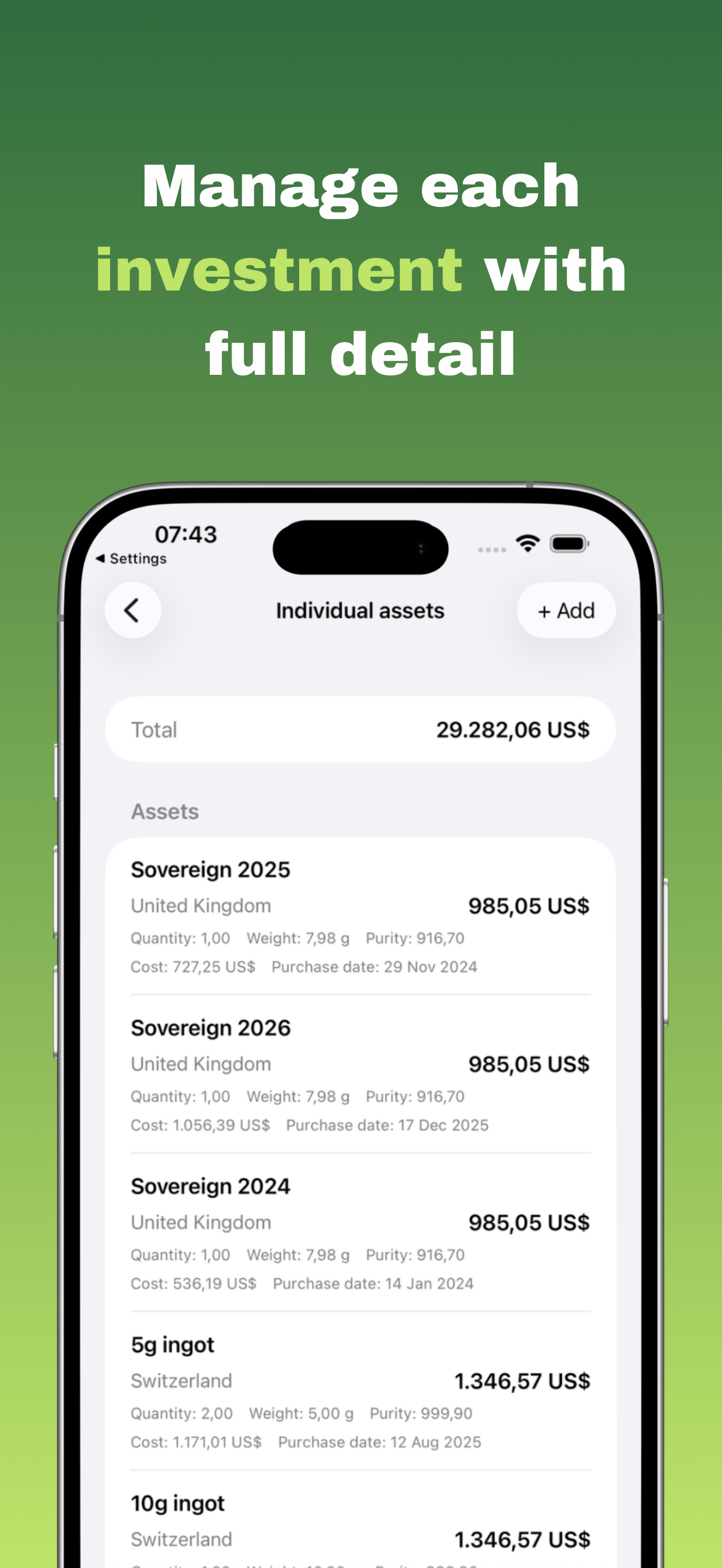 CapiTrack: Net Worth Tracker screenshot 6