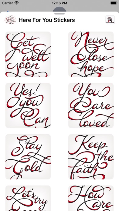 Here For You Stickers Screenshot