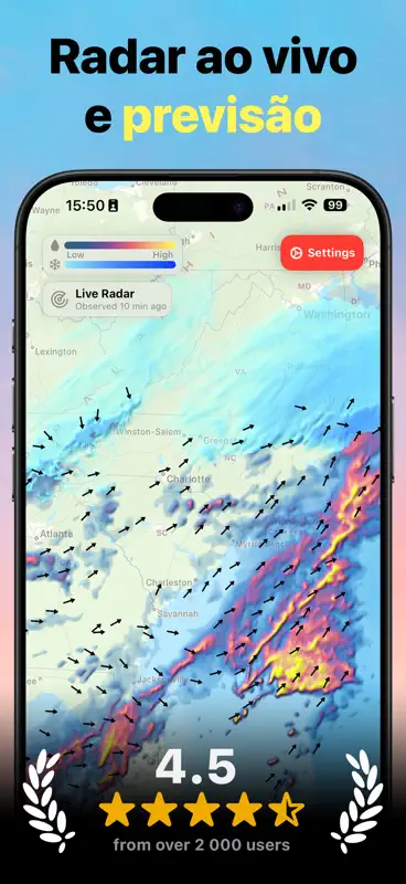 Weather Radar Widget: Chuva screenshot 1 of 9