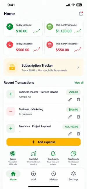 Expense Tracker: ExpenseBook screenshot 1