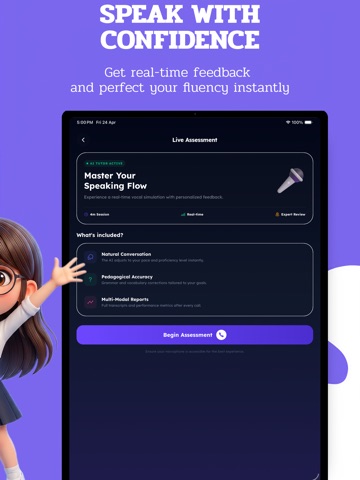 Fluencio: AI Language Learning iPad screenshot