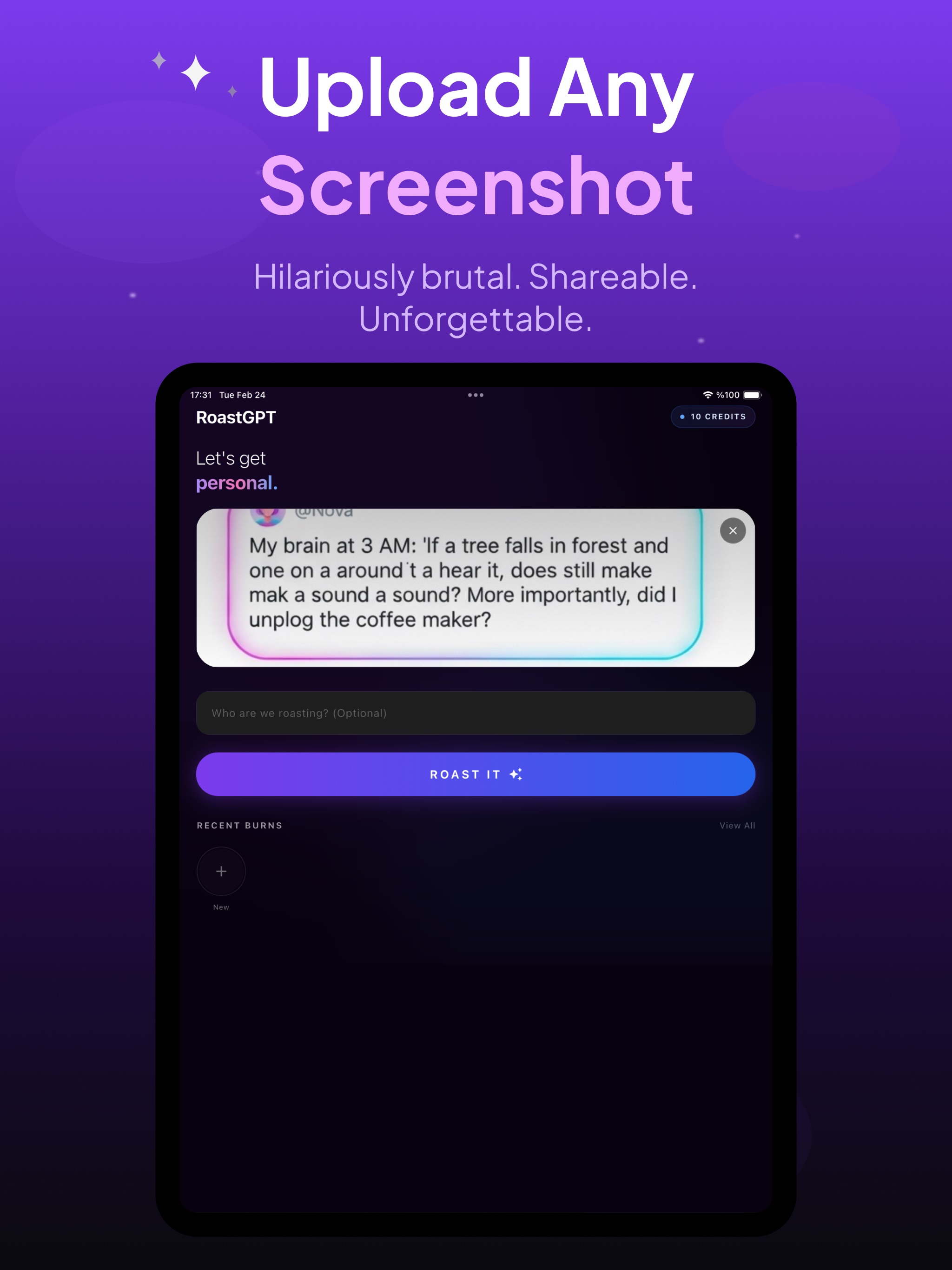 Roast AI Bot Roast Generator