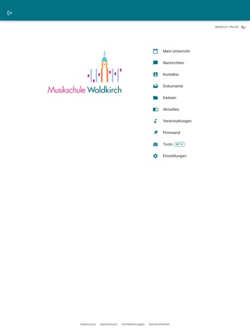 Musizierlernhaus-App iPad screenshot