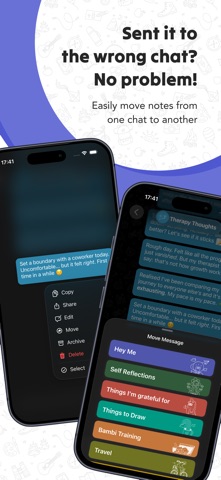 Hey Me - Chat Notes screenshot