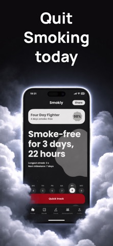Quit Smoking & Vaping: Smokly Screenshot 1 of 7