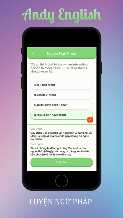 Tui Học Tiếng Anh Screenshot