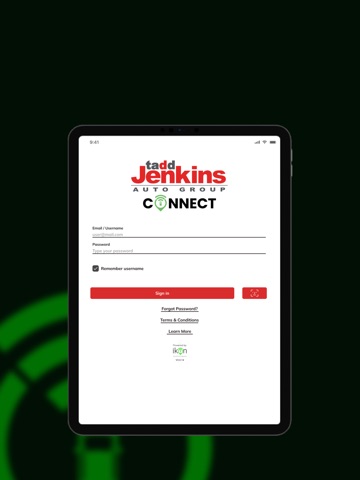 Tadd Jenkins Connect iPad screenshot