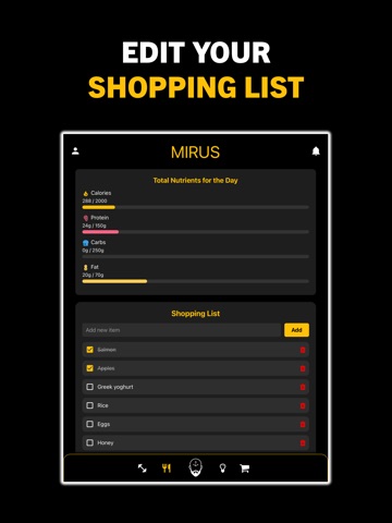 Mirus iPad screenshot
