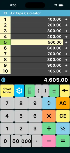 AP Tape Calculator screenshot 2