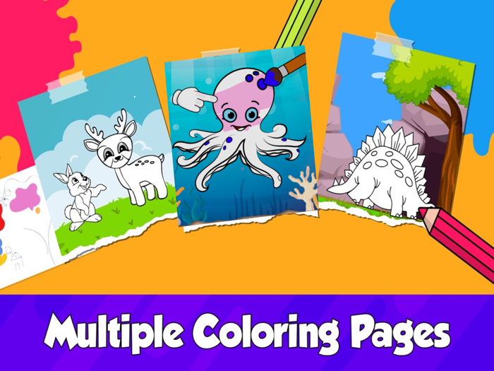 子供向け塗り絵・塗り 絵, 幼児のぬりえ こどもゲーム