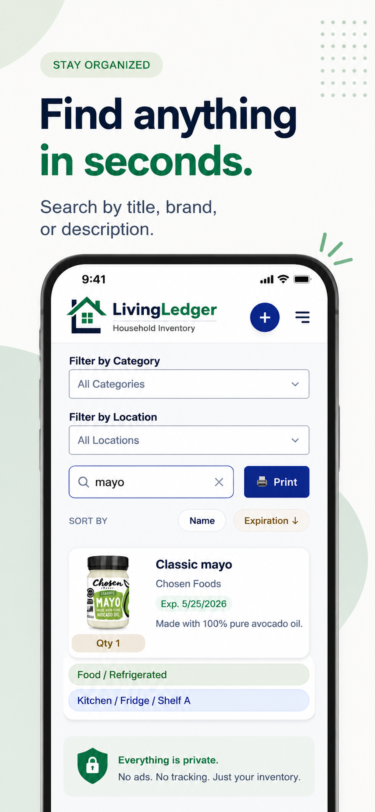 LivingLedger - Inventory