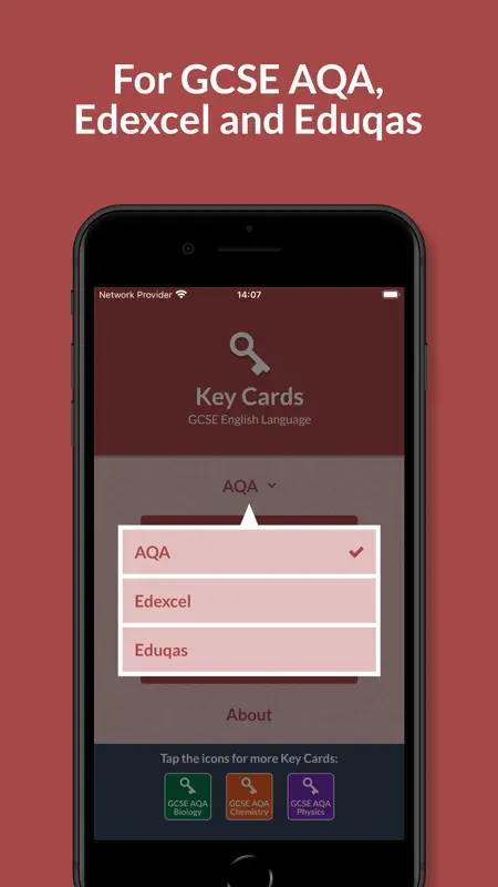 Key Cards GCSE English Lang screenshot 3 of 9