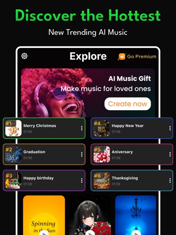 WishAI:Gift Song & Music Maker iPad screenshot
