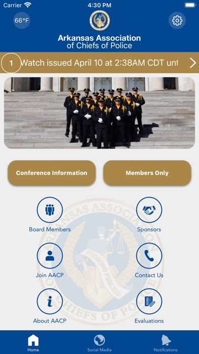 AR Assoc of Chiefs of Police Screenshot