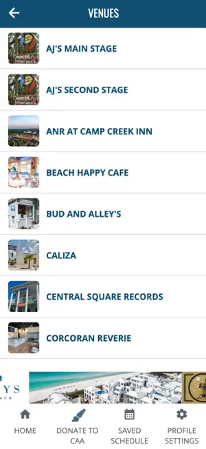 30a Songwriters Festival - CAA screenshot 2