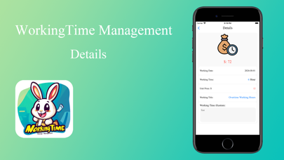 WorkingTime Management Screenshot