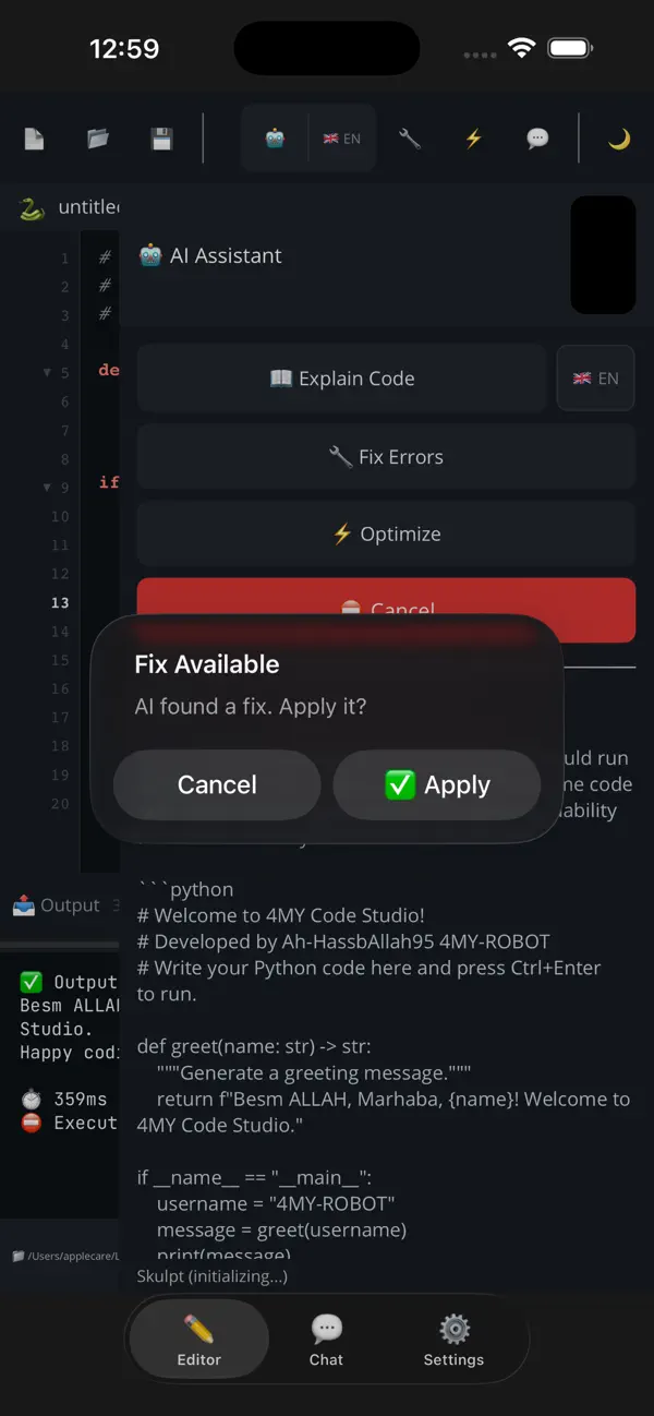 #3. 4My-code PyStudio (iOS) بواسطة: Ahmed Hassb Allah